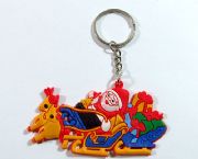 PVC圣誕老人鑰匙扣