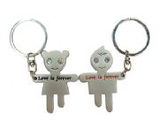 帶鉆男女情侶鑰匙扣