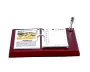 高檔紅木（亞光）臺歷