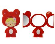 卡通娃娃三面鏡