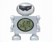 機(jī)器人來電閃時計萬年歷