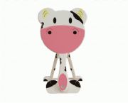 卡通牛臺(tái)鏡