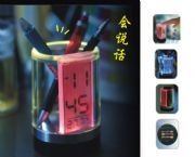 語音報(bào)時(shí)七彩筆筒